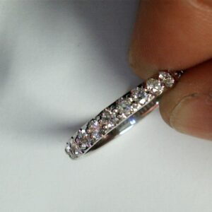 Eternity Sparkle Platinum Pave Ring