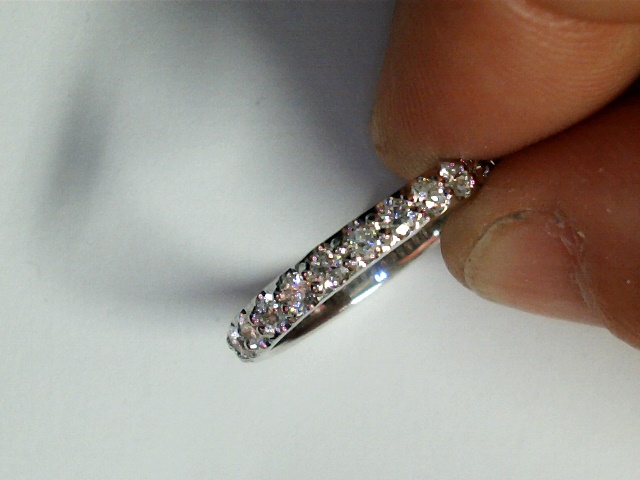 Eternity Sparkle Platinum Pave Ring