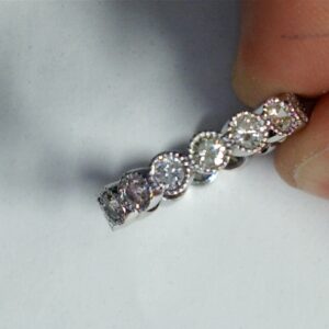 The Radiant Infinity: A Diamond Bezel Eternity Band