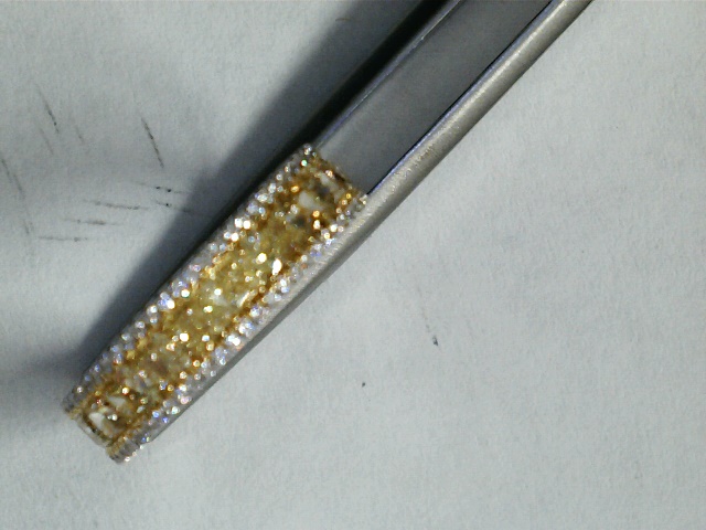 The Golden Radiance Pave Band