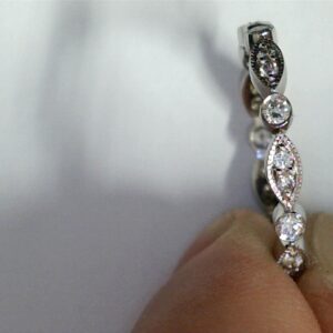 Elegant Marquise & Round Diamond Eternity Ring