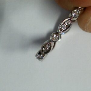Elegant Marquise & Round Diamond Wedding Band