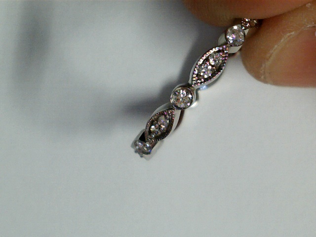 Elegant Marquise & Round Diamond Wedding Band