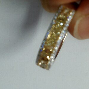 The Gilded Horizon Pavé Band