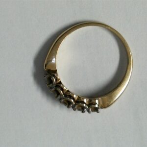 Elegant 14K Yellow Gold Diamond Accent Band