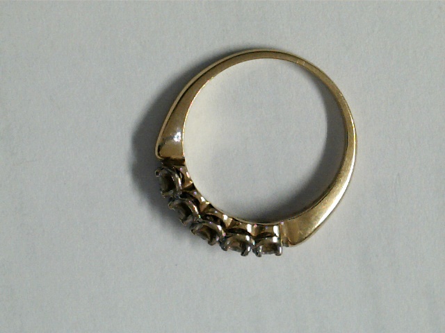 Elegant 14K Yellow Gold Diamond Accent Band