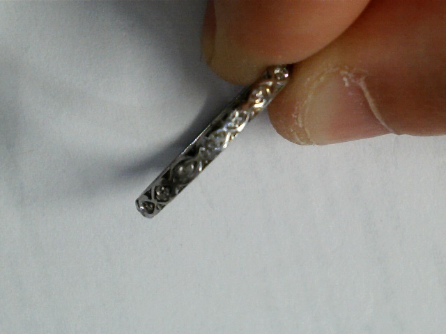 Ethereal Diamond Filigree Band
