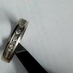 Eternal Brilliance: 14K White Gold Channel-Set Diamond Band