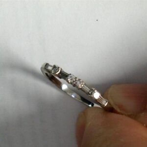 Elegant 14K White Gold Diamond Accent Ring