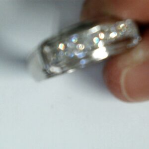 Chanel-Style Platinum Pavé Diamond Band