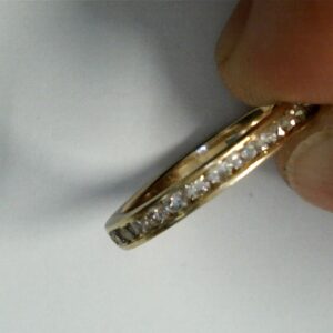 Chanel-Inspired Diamond Eternity Band in 14K Yellow Gold